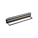 Bittree BH-B224A2B12 12GHz 4K/8K Single-Link BNC Coaxial Bulkhead Patch Panel with Designation Strip - 2x24 2RU