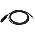 Bittree BPCXF4800-110 XLR Female to 1/4-Inch TT Bantam Longframe Patch Cable - 110 Ohm - Black - 48 Inches