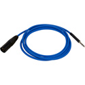 Photo of Bittree BPCXM4806-110 XLR Male to 1/4-inch TT Bantam Longframe Patch Cable - 110 Ohm - Blue 48 Inches