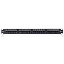 Bittree DSGIGE124D 1x24 1RU Cat6 RJ45 to 110 Punchdown Patch Panel