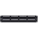 Bittree DSGIGE224 CAT6 Patch Panel 2RU 2X24 RJ45/110 - Black w/ Silk Screened Numbering