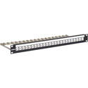 Photo of Bittree DSKP124B-C6P Flush-Mount Modular Keystone Panel - CAT 6 - 110 Punchdown - Unshielded - 1x24 - 1 RU - Black