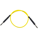 Bittree LPC2404-110 1/4-Inch Long-Frame 110 ohm Audio Patch Cable - Yellow - 24-Inch