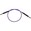 Bittree LPC2407-110 1/4 Inch Long Frame 110 ohm Audio Patch Cables - Purple 24 Inches