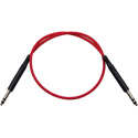 Bittree LPC4802-110 1/4-Inch Long Frame 110 Ohm Audio Patch Cable - Red - 48-Inch
