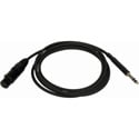 Photo of Bittree LPCXF3600-110 Female XLR to 1/4 Inch (Long Frame) 110 Ohm Audio Adaptor Cable - Black - 36 Inches