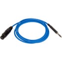 Photo of Bittree LPCXF3606-110 Female XLR to 1/4 Inch (Long Frame) 110 Ohm Audio Adaptor Cable - Blue - 36 Inches