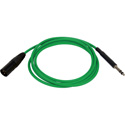 Bittree LPCXM4805-110 XLR Male to 1/4-inch TT Bantam Longframe Patch Cable - 110 Ohm - Green 48 Inches