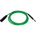 Bittree LPCXM4805-110 XLR Male to 1/4-inch TT Bantam Longframe Patch Cable - 110 Ohm - Green 48 Inches