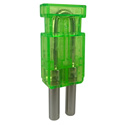 Photo of Bittree LPMK7505 12GHz Mini-WECO 75-Ohm Video Patchbay Looping Plugs - Green