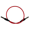 Bittree VPC1202-75 Standard WECO Patch Cable - 12 Inch Red