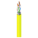 Photo of Belden 10GX52F CMR/Riser CAT6A (625MHz) F/UTP Enhanced Premise Horizontal Cable 4-Pr BC 23AWG - Yellow - 1000 Foot