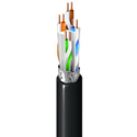 Belden 10GX53F Plenum/CMP Flamarrest Cat 6A Enhanced Premise 4 Pair F/UTP Cable 23AWG Solid - Black - Per Foot