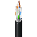 Photo of Belden 10GX53F Plenum/CMP Flamarrest Cat 6A Enhanced Premise 4 Pair F/UTP Cable 23AWG Solid - Black - Per Foot