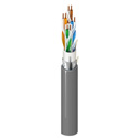 Photo of Belden 10GX62F Riser/CMR Rated Enhanced Category 6A F/UTP 4-Bonded-Pair Cable - Grey - 1000 Foot