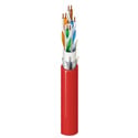 Photo of Belden 10GX62F Riser/CMR Rated Enhanced Category 6A F/UTP 4-Bonded-Pair Cable - Red - 1000 Foot