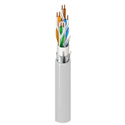 Photo of Belden 10GX62F Riser/CMR Rated Enhanced Category 6A F/UTP 4-Bonded-Pair Cable - White - 1000 Foot