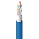 Belden 10GXS13 CMP/Plenum Category 6A U/UTP Enhanced Premise Horizontal Cable 625MHz Solid BC/4x23AWG - Blue - 1000 Ft