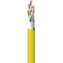 Photo of Belden 10GXW12 Category 6A Cable 500MHz 4 Pair U/UTP Riser-CMR - Yellow - 1000 Foot