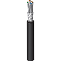 Belden 1302E Indoor/Outdoor CatSnake Cat6a Cable S/FTP Stranded Bare Copper 4-Pr 24AWG - Black - 1000 Ft