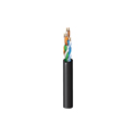 Photo of Belden 1304A CatSnake Cat5E Indoor/Outdoor Tactical Cable U/UTP BC 4 Bonded-Pair - Black - 1000 Ft