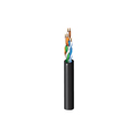 Photo of Belden 1304A CatSnake Cat5E Indoor/Outdoor Tactical Cable U/UTP BC 4 Bonded-Pair - Black - 500 Ft