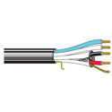Photo of Belden 1502R Multi-Conductor Multimedia Control Cable 1 Pr 22AWG TC Data/2 Cond 18AWG TC Power - Black - 1000 Foot