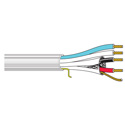 Photo of Belden 1502R Multi-Conductor Multimedia Control Cable 1 Pr 22AWG TC Data/2 Cond 18AWG TC Power - White - 500 Foot