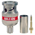 Belden 1505ABHD3 6G-SDI 3-Piece BNC HD Crimp Connector for 1505A/RG59 Cable - Red Band - Each