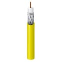Photo of Belden 1506A 6G-SDI CMP/Plenum RG-59 Coaxial Cable Solid BC 20 AWG - Yellow - 1000 Foot