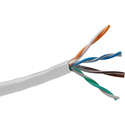 Photo of Belden 1583A Riser/CMR U/UTP CAT5e Premise Horizontal 4 Non-Bonded Pair Cable 200MHz 24AWG - White - 1000 Foot