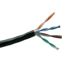 Belden 1583A Riser/CMR U/UTP CAT5e Premise Horizontal 4 Non-Bonded Pair Cable 200MHz 24AWG - Black-1000 Ft/Unreel Box