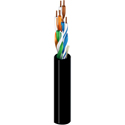 Photo of Belden 1583A Riser/CMR U/UTP CAT5e Premise Horizontal 4 Non-Bonded Pair Cable 200MHz 24AWG - Black- 1000 Ft/Unreel Box