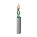 Photo of Belden 1585A CMP/Plenum U/UTP Premise Horizontal CAT5e Cable (200MHz) 4-Pr BC 24AWG - Gray - 1000 Ft