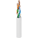 Photo of Belden 1585A CMP/Plenum U/UTP Premise Horizontal CAT5e Cable (200MHz) 4-Pr BC 24AWG - White - 1000 Ft