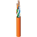 Photo of Belden 1592A CM Rated Cat5e Premise Patch U/UTP Ethernet Cable (200MHz) 4-Pr 24AWG - Orange - 1000 Foot