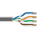 Photo of Belden 1592A CM Rated Cat5e Premise Patch U/UTP Ethernet Cable (200MHz) 4-Pr 24AWG - Gray - 1000 Foot