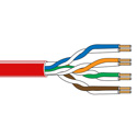 Photo of Belden 1592A CM Rated Cat5e Premise Patch U/UTP Ethernet Cable (200MHz) 4-Pr 24AWG - Red - 1000 Foot