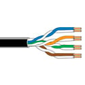 Belden 1592A CM Rated Cat5e Premise Patch U/UTP Ethernet Cable (200MHz) 4-Pr 24AWG - Black - 1000 Ft/Unreel Box