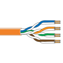 Photo of Belden 1592A CM Rated Cat5e Premise Patch U/UTP Ethernet Cable (200MHz) 4-Pr 24AWG - Orange - 1000 Ft/Unreel Box