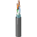 Belden 1624P CMP/Plenum Premise Horizontal F/UTP Shielded 4-Pr BC Cat5 Cable (100MHz) 24AWG - Gray - 1000 Foot
