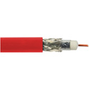 Photo of Belden 1694A 0021000 CMR Rated 6G-SDI RG6 75 Ohm Digital Coaxial Video Cable 18AWG - Red - 1000 Ft