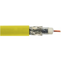 Photo of Belden 1694A CMR Rated 6G-SDI RG6 75 Ohm Digital Coaxial Video Cable 18AWG - Yellow - Per Foot