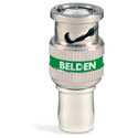 Photo of Belden 1694ABHD1 6GHz 1-Piece BNC Compression Connector for 1694A/RG6 Cable - Green Band - Each
