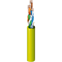 Photo of Belden 1700A CAT5Eplus Horizontal Bonded-Pair 4 Pair UTP LS-PVCHigh Performance Data Cable - Yellow - 1000 Foot