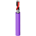 Photo of Belden 1800B CMR Single-Pair Digital Audio/Microphone Cable Str/TC Shielded - 24 AWG - Violet - 1000 Ft/Unreel Box