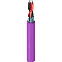 Photo of Belden 1801B CMP/Plenum 1-Pair AES/EBU Digital Audio Cable Str TC 24 AWG - Violet - 500 Foot