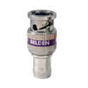 Photo of Belden 1855ABHDL 6G-SDI 1-Pc Locking BNC HD Compression Conn for 1855A/23 AWG RG59 Mini Coax Cable-Violet Band-Each