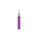 Photo of Belden 1855P CMP/Plenum 75 Ohm SDI Mini RG-59 Coax Cable - Solid BC/Shielded 23AWG - Violet - 1000 Foot