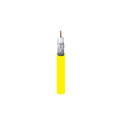 Photo of Belden 1855P CMP/Plenum 75 Ohm SDI Mini RG-59 Coax Cable - Solid BC/Shielded 23AWG - Yellow - 1000 Foot